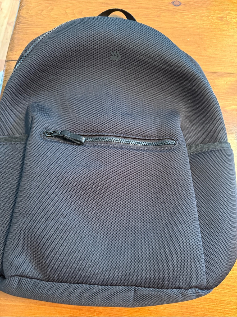 all in motion Black Textured Casual Backpack